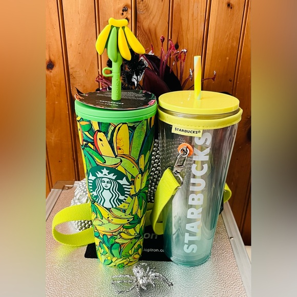 Starbucks Other - BNWT!  Bundle Farm Rio X Starbucks Tropical Banana and Lime Tumbler Duo